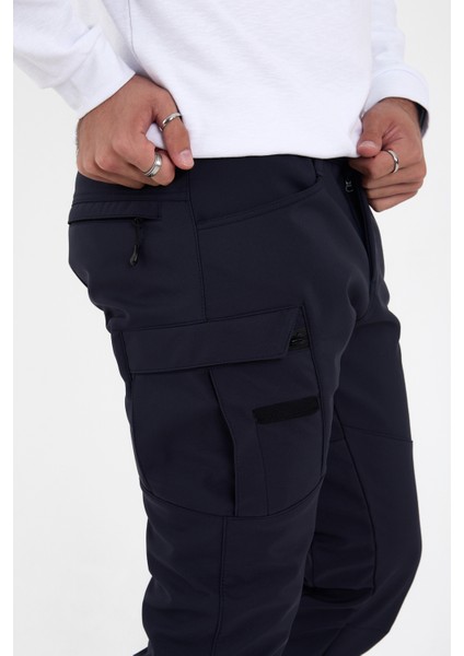 CAMP592 Outdoor Softshell Su Ve Rüzgara içi Polarlı Kışlık Erkek Taktik Pantolon