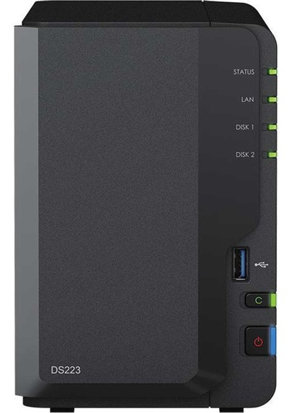 DS223A2 2gb 2tbhdd 2x3.5" Sata Desteği Raıd(0-1) Nas Depolama Ünitesi
