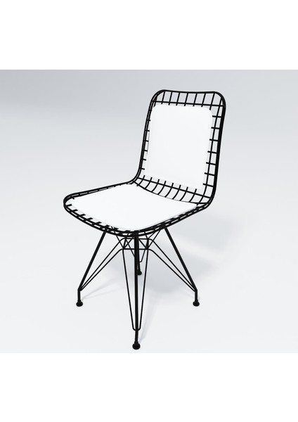 Knsz kafes tel sandalyesi 1 li mazlum syhbyz sırt minderli ofis cafe bahçe mutfak fiyatları