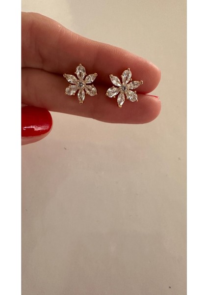 Işıltılı Herbaryum Çivi Gold Küpe fiyatları