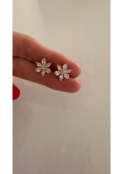 Işıltılı Herbaryum Çivi Gold Küpe fırsatları