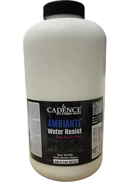 Ambiante Islak Zemin Boyası AW02 Pak Beyaz 2000 ml + Katalizör 80 gr
