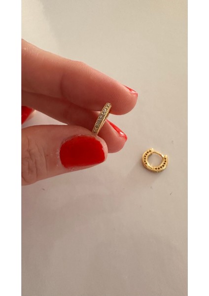 Pavé Dizim Kalp Halka Rose Küpe fırsatları