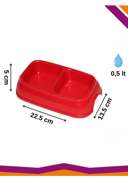 Kedi ve Köpekler Için Küçük Boy Ikili Mama ve Su Kabı fiyatları