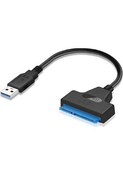 USB To Sata USB 3.0 To Sata 22PIN 2,5 Inç Adaptör HDD SSD Harici Sabit Disk Dönüştürücü Kablo