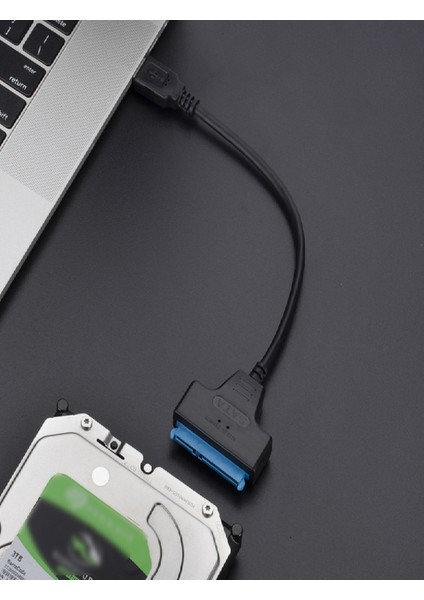 USB To Sata USB 3.0 To Sata 22PIN 2,5 Inç Adaptör HDD SSD Harici Sabit Disk Dönüştürücü Kablo