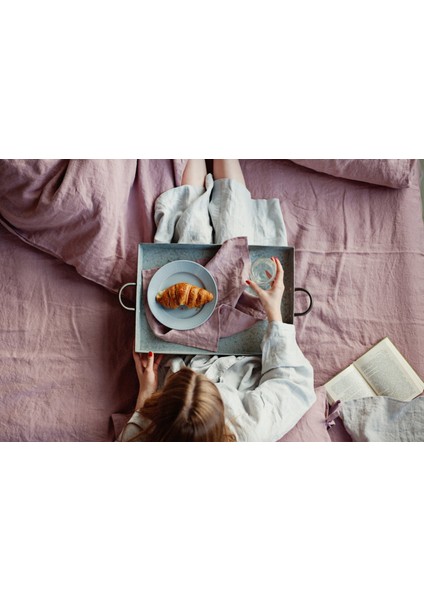 Keten Pastel Pembe Peçete Seti 2'li. modelleri