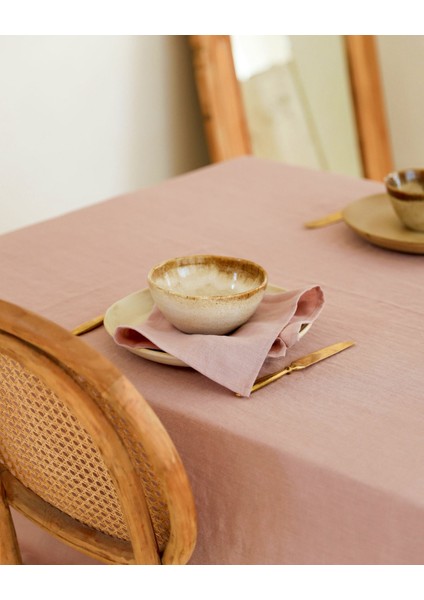 Keten Pastel Pembe Peçete Seti 2'li. fırsatları