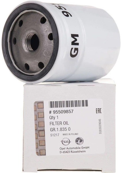 Opel Meriva 1.6 Yağ Filtresi Orjinal Gm Marka