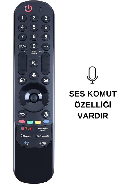 Lg MR22GA (AKB76039902) Smart Tv Kumandası Ses Komutu Vardır