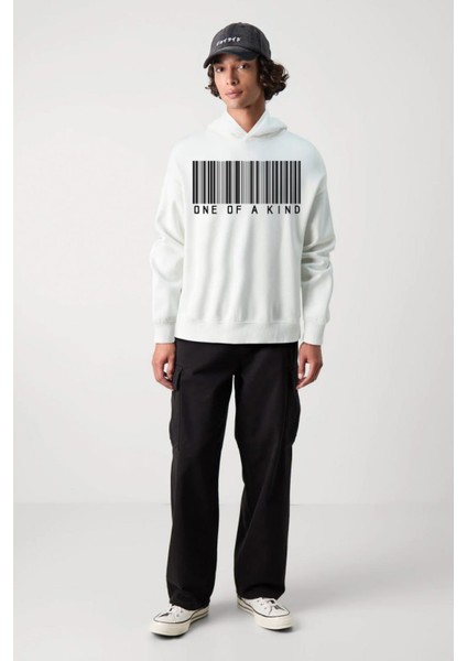 Baskılı Kapşonlu 3 Iplik Sweatshirt FM1.116BÖ