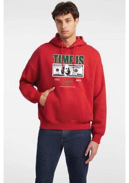 Baskılı Kapşonlu Sweatshirt FM1.103KÖ