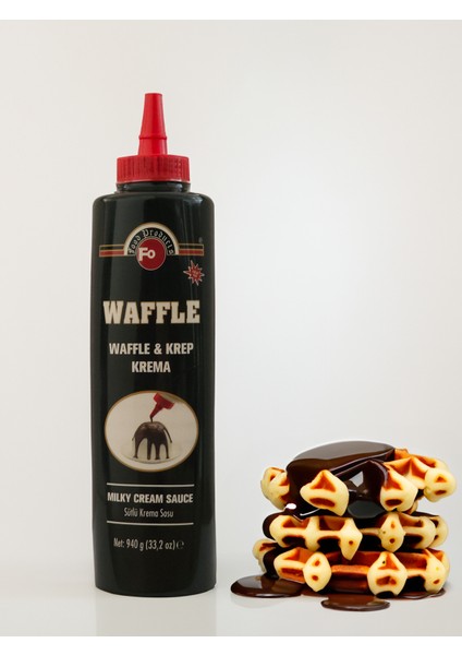 Sütlü Çikolata Sosu- Sütlü Kremalı Tatlı Sosu- Waffle Krep Tatlı Sosu