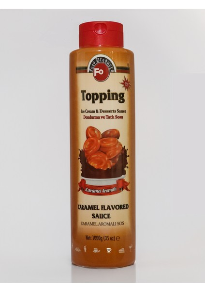 Karamel Topping Tatlı ve Dondurma Sosu 1000GR