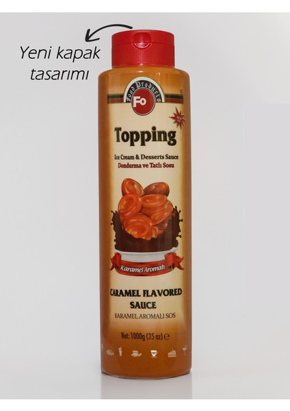 Karamel Topping Tatlı ve Dondurma Sosu 1000GR