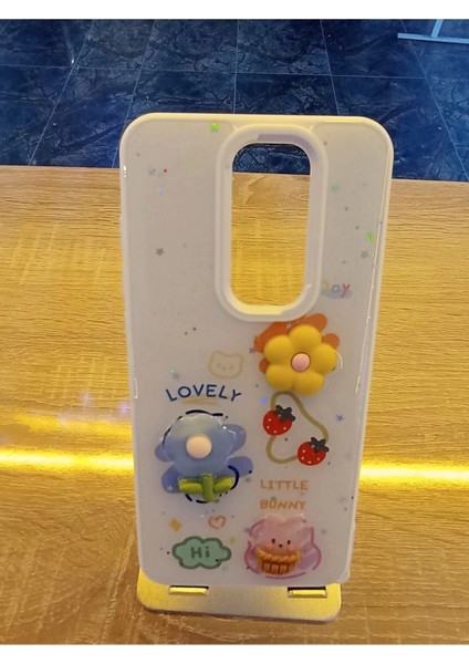 Xiaomi Redmi Note 8 Pro Uyumlu Kabartma Figürlü Darbe Korumalı Kapak Renkli Kılıf