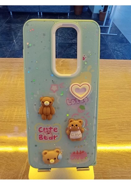 Xiaomi Redmi Note 8 Pro Uyumlu Kabartma Figürlü Darbe Korumalı Kapak Renkli Kılıf