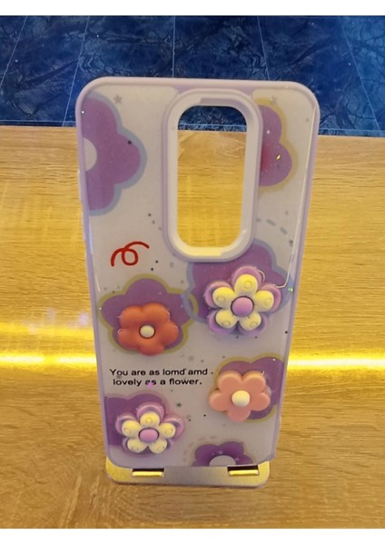Xiaomi Redmi Note 8 Pro Uyumlu Kabartma Figürlü Darbe Korumalı Kapak Renkli Kılıf