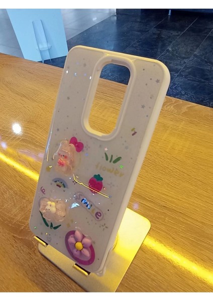 Xiaomi Redmi Note 8 Pro Uyumlu Kabartma Figürlü Darbe Korumalı Kapak Renkli Kılıf