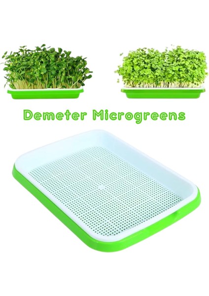 Demeter Microgreens Tohum Filizlendirme ve Çimlendirme, Mikro Yeşillik Yetiştirme Tepsisi, Bpa Içermeyen Plastikten