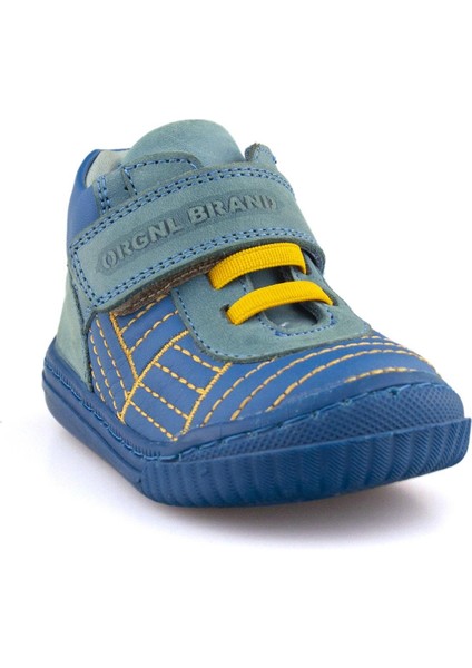 Hakiki Deri Kot Nubuk Sarı Detaylı Erkek Bebek Bot fiyatları