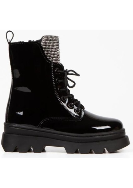 Ortopedi Kız Çocuk Anatomik Fermuarlı Yüksek Kaymaz Taban Rahat Bağcık Taşlı Bot modelleri