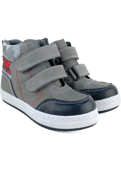 Hakiki Deri Gri Erkek Çocuk Bot fiyatları