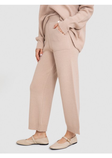 Yün ve Kaşmir Karışımlı Bol Paça Pantolon PNT6468BEJ modelleri