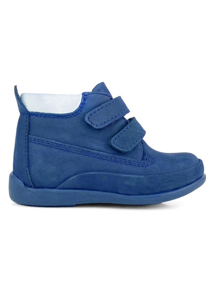 Hakiki Deri Lacivert Erkek Bebek Bot