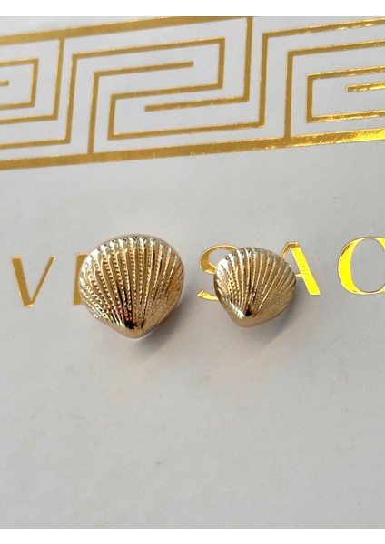 Deniz Kabuğu Modelli Gold Metal Blazer Ceket Düğme Seti fiyatları