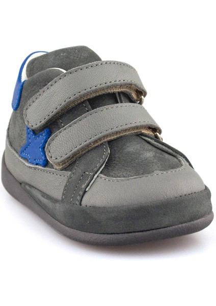 Hakiki Deri Gri Saks Erkek Bebek Bot fiyatları