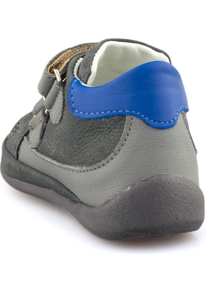 Hakiki Deri Gri Saks Erkek Bebek Bot modelleri