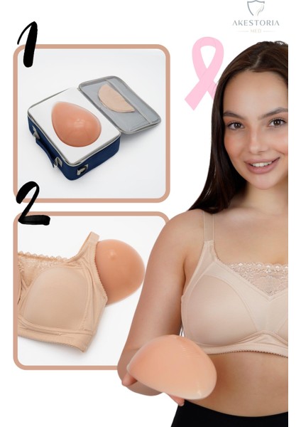 Silikon Göğüs ile Destekleyici Sütyen PS-003