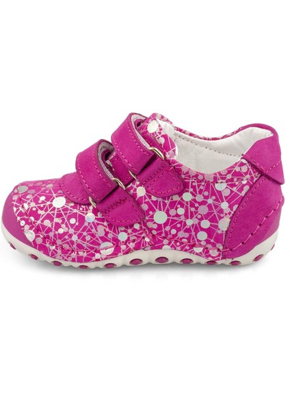 Hakiki Deri Fuşya Kalp Desenli Kız Çocuk Bot fırsatları