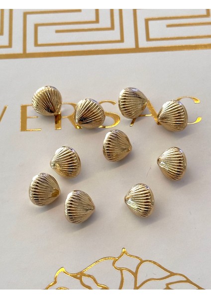Deniz Kabuğu Model Gold Gömlek-Elbise Düğme Seti fırsatları