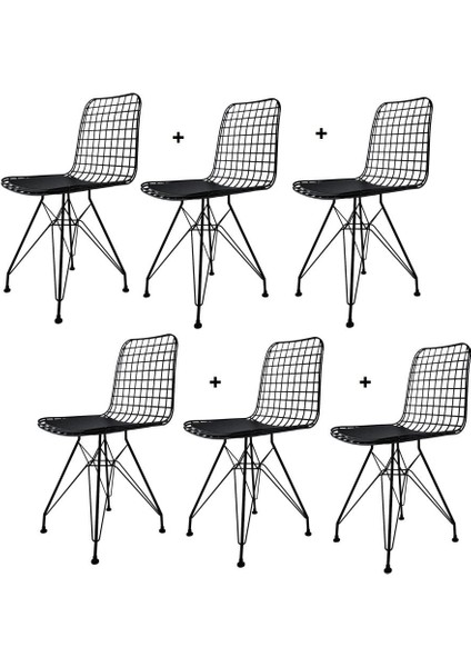 Knsz kafes tel sandalyesi 6 lı mazlum syhsyh ofis cafe bahçe mutfak modelleri
