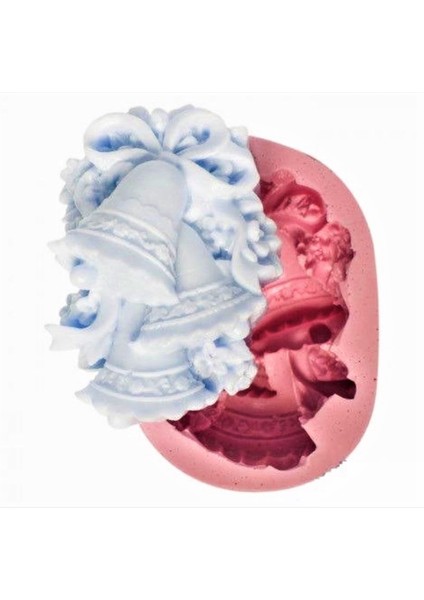 Kurdeleli Çanlar Magnet Silikon Kalıp K-455, Kokulu Taş Sabun Alçı Mum Kalıbı indirimleri