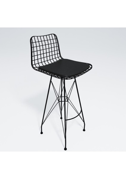 Knsz kafes tel bar sandalyesi 1 li zengin syhsyh 75 cm oturma yüksekliği ofis cafe bahçe mutfak