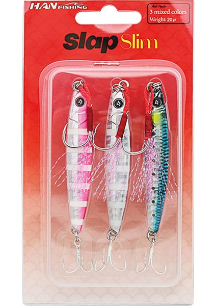 Slap Jigs Slim Zebra Mix 15GR Metal Jig Yem