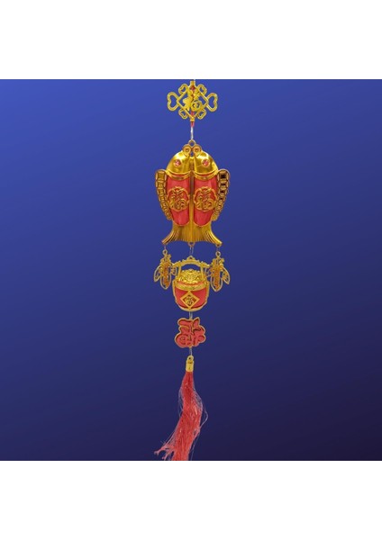 Feng Shui Koi Balık Şans ve Bereket Askılık 80 cm