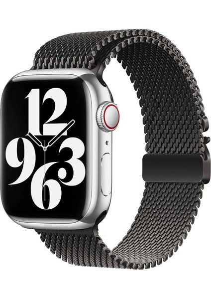 Apple Watch 38MM Uyumlu Metal Hasır Kordon KRD-121