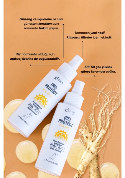 RE Protect SPF50+ Güneş Koruyucu Yüz Misti / Spreyi 100ml