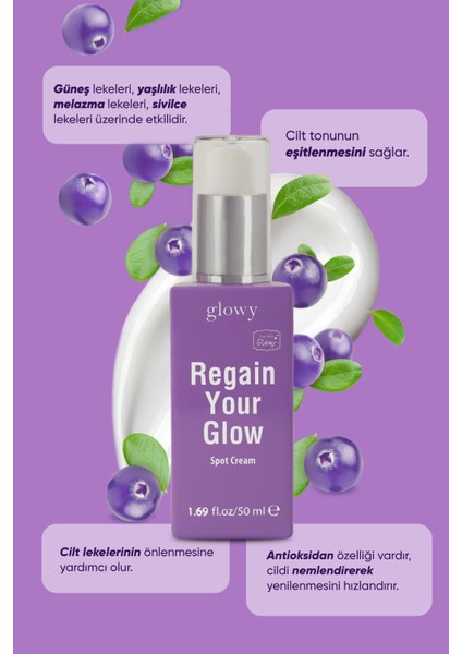 Regain Your Glow Lekeleri Yok Eden Ve Yenilerinin Oluşmasını Önleyen Leke Kremi 50ml