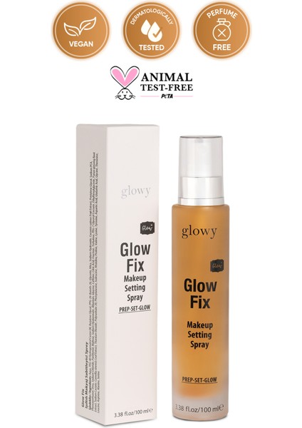 Glow Fix Işıltılı, Cildi Yenileyen, Makyaj Sabitleyici Sprey 100ml