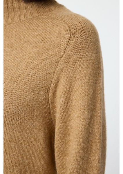 Kadın Moda Şık Tesettür Maxi Boy Yarım Balıkçı Yaka Relaxed Yumuşak Dokulu Lı Triko Tunik Elbise modelleri