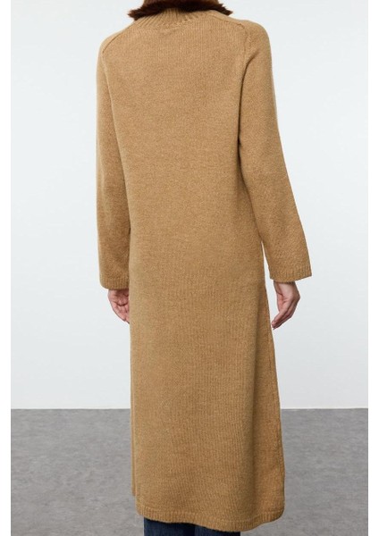 Kadın Moda Şık Tesettür Maxi Boy Yarım Balıkçı Yaka Relaxed Yumuşak Dokulu Lı Triko Tunik Elbise fırsatları