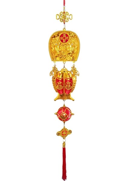 Feng Shui Koi Balıkları Şans ve Bereket Askılık 100 cm