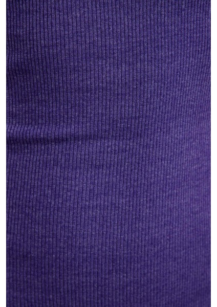 Kadın Moda Şık Mini Boy Dik Yaka Slim Vücuda Oturan Yarım Balıkçı Yaka Fitilli Esnek Örme Elbise fırsatları