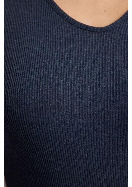 Kadın Moda Şık Mini Boy Polo Yaka Slim Vücuda Oturan Fitilli Esnek Örme Elbise fırsatları