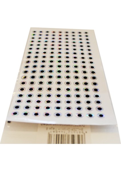 159400 009 Hologramlı Yapışkanlı Sticker Suni Yem Gözü 6mm 162'li Paket